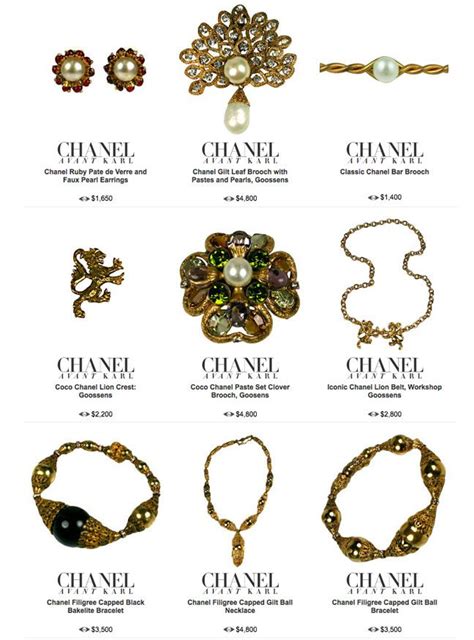 coco chanel jewelry price|vintage Coco Chanel jewelry.